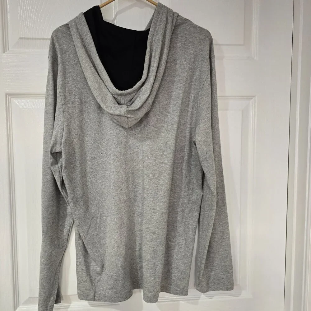 Polo Ralph Lauren Men's Supreme Comfort Long Sleeve Hooded Shirt Gray Medium NWT